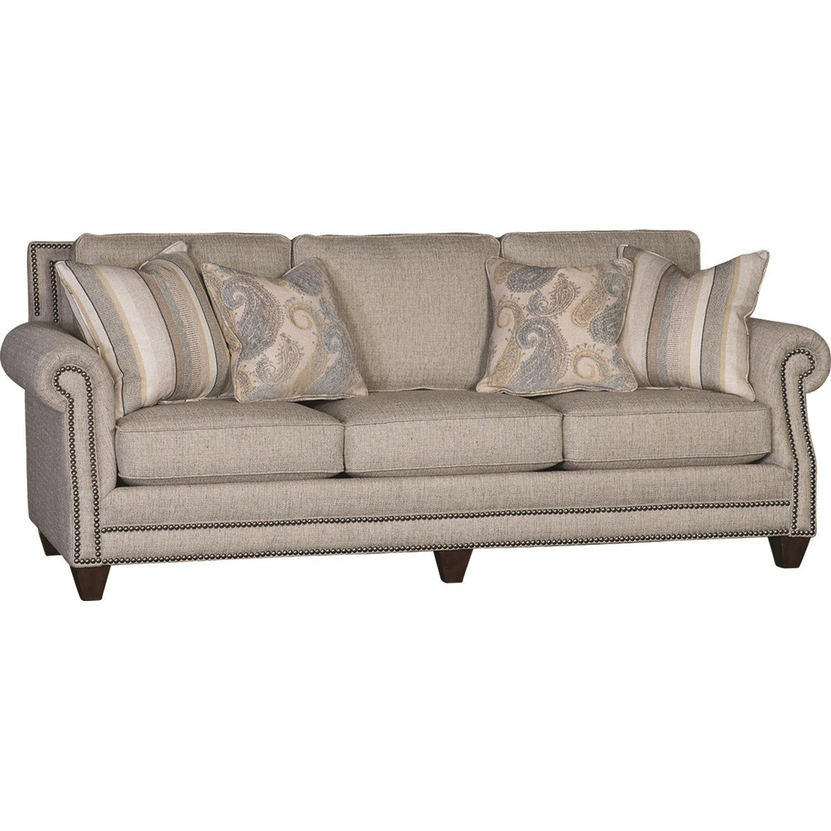 Mayo 4300 Mayo LRUSOF4300TT Traditional Sofa with Rolled Arms and
